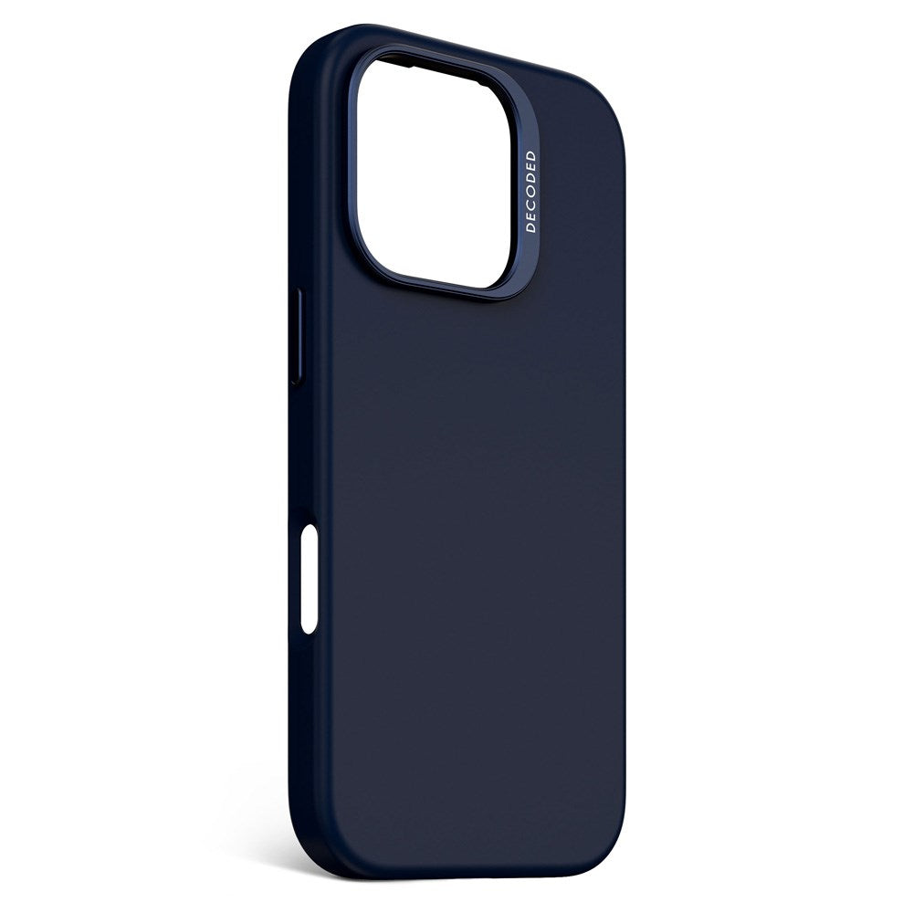 Decoded iPhone 16 Pro AntiMicrobial Silicone Case - MagSafe Compatible - Blue Print