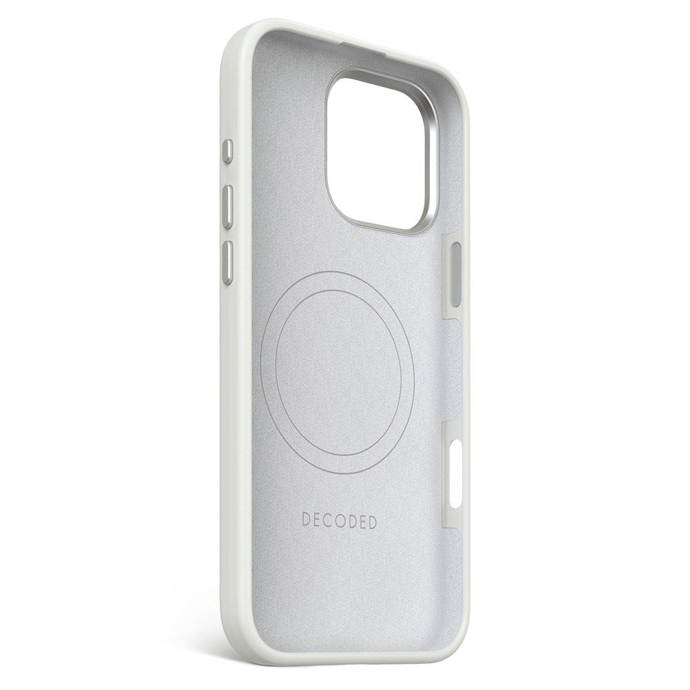 Decoded iPhone 16 Pro Max AntiMicrobial Silicone Case - MagSafe Compatible - Stone Grey