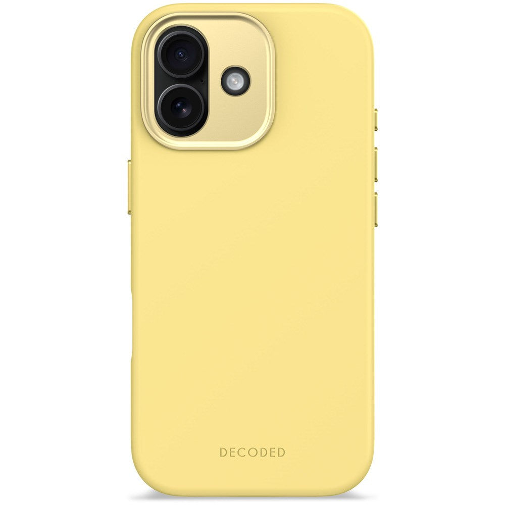 Decoded iPhone 17 AntiMicrobial Silicone Case - MagSafe Compatible - Yuma Yellow