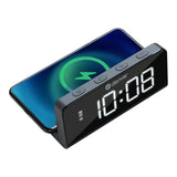 Denver ECQ-103MK2 Alarm Clock with Wireless Charger - Black