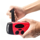 Denver SCR-2005 Emergency Radio with Hand Crank - Flashlight - SOS Function - Red