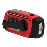 Denver SCR-2005 Emergency Radio with Hand Crank - Flashlight - SOS Function - Red