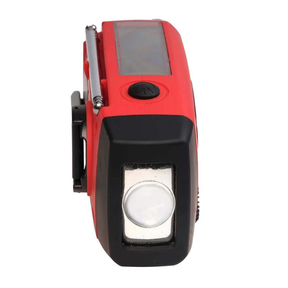 Denver SCR-2005 Emergency Radio with Hand Crank - Flashlight - SOS Function - Red