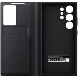 Original Samsung Galaxy S24 Ultra Smart View Wallet Case - Black (EF-ZS928CBEGWW)