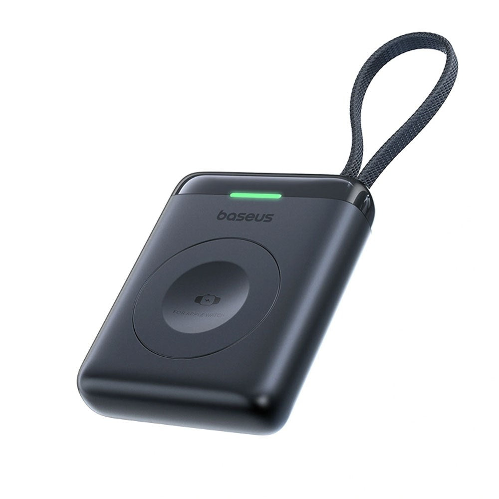 Baseus EnerFill 5W Powerbank for Apple Watch with Wireless Charging & Built-in USB-C Cable - Black