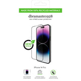 iPhone 14 Pro dbramante1928 Eco-Shield Screen Protector w. Installation Frame - Black Edge