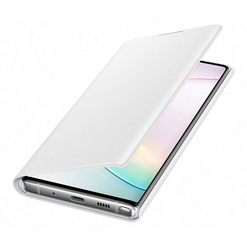 Original Samsung Galaxy Note10 LED View Wallet Case - EF-NN970PWEGWW - White