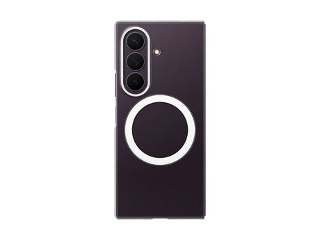 Original Samsung Galaxy Z Fold8 Ultra Cover Clear Magnet Case w. Protective Film- Transparent