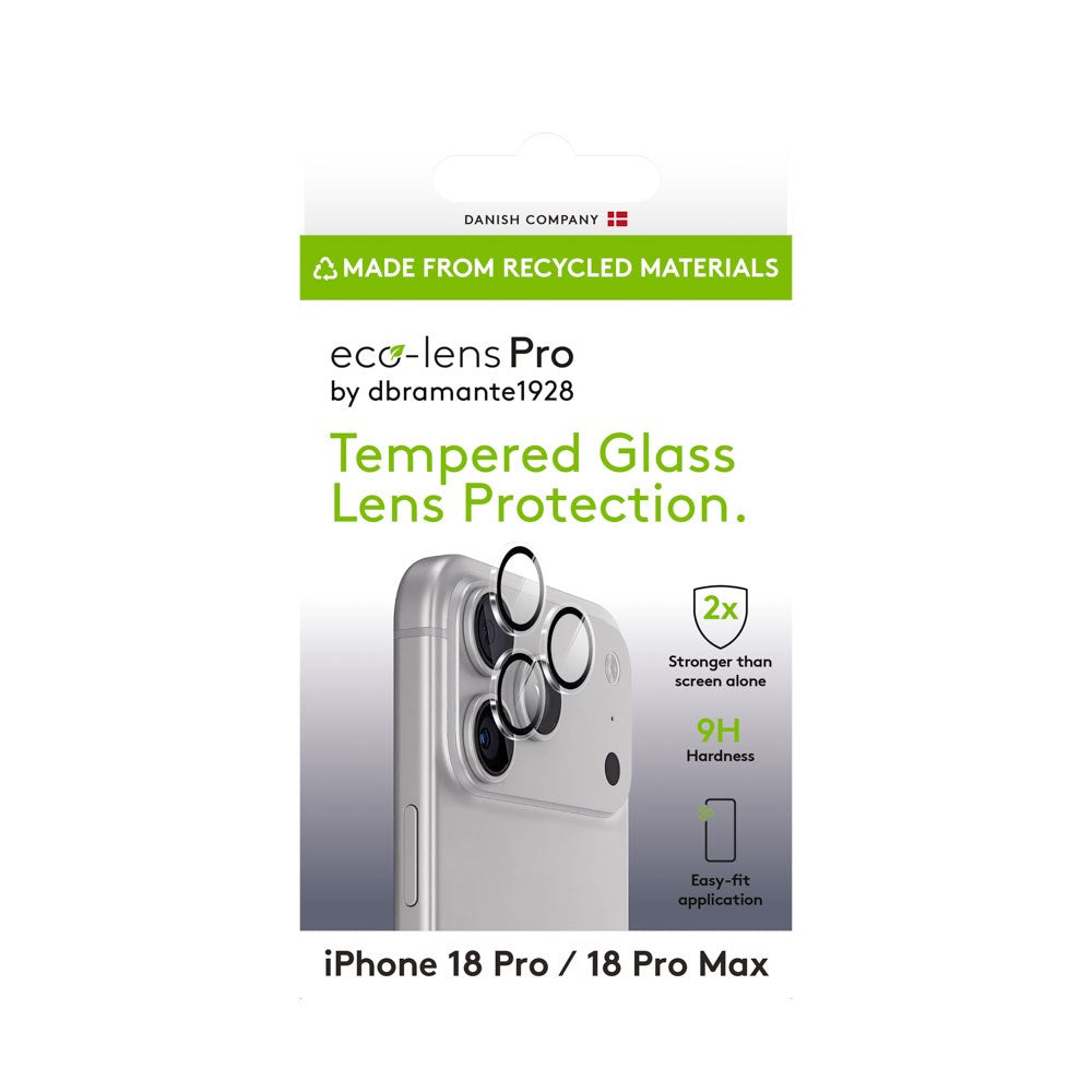 iPhone 18 Pro / 18 Pro Max dbramante1928 Eco-Lens Pro Protective Glass for Camera Lens - Transparent