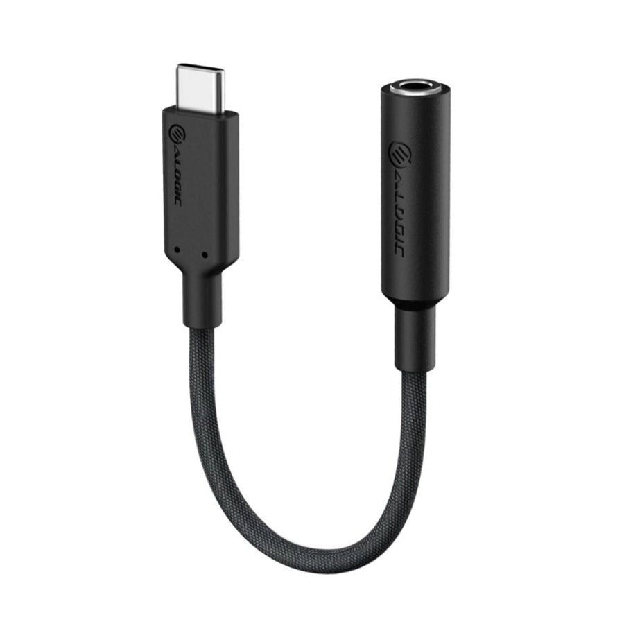 ALOGIC Elements PRO USB-C to 3.5 mm Audio Adapter - 10cm - Black