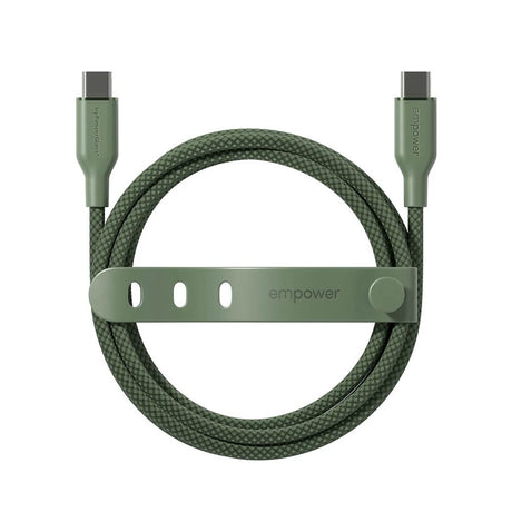 empower by PanzerGlass Racing 60W USB-C to USB-C Cable – 1.2m – Sage