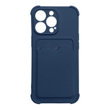 iPhone X / Xs Hurtel Card Armor Plastic Case - Blue