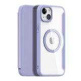 iPhone 15 DUX DUCIS Skin X Pro Series Flip Case - MagSafe Compatible - Purple