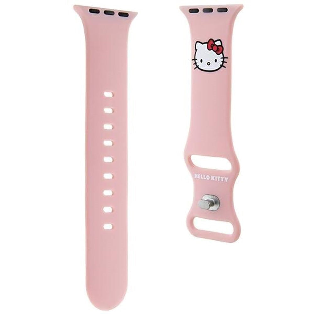 Apple Watch (38/40/SE/41MM) Hello Kitty Silicone Smartwatch Strap - Pink