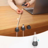 Joyroom JR-ZS368 Magnetic Cable Holder - 3 Pcs - Black