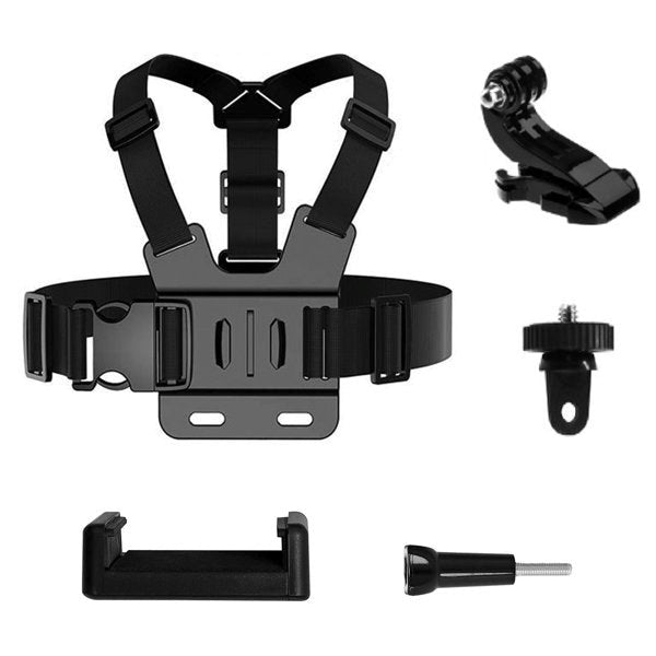 Hurtel GoPro Chest Strap Mount - Black