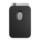 Epico Mag+ Genuine Leather Card Holder - MagSafe Compatible - Black