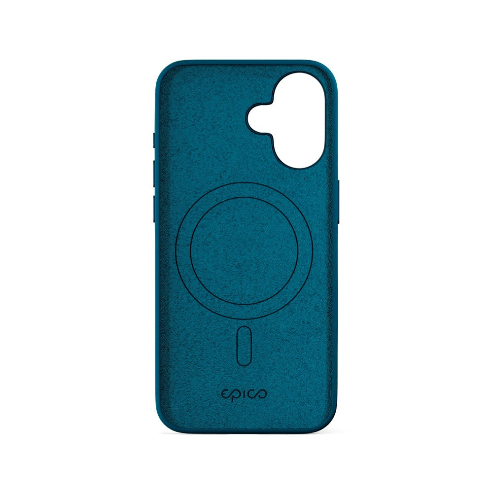 iPhone 16 Plus Epico Mag+ Silicone Case - MagSafe Compatible - Petrol Blue