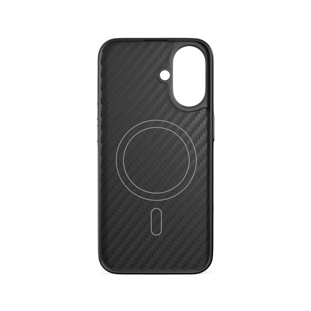 Epico iPhone 16 Mag+ Hybrid Carbon Case - MagSafe Compatible - Black