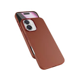 Epico iPhone 16 Plus Mag+ Leather Case - MagSafe Compatible - Brown