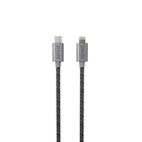 Epico Braided USB-C to Lightning Cable PD 60W - 180cm - Space Grey