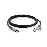 Epico Magnetic Angled USB-C to USB-C Cable 100W - 2m - Black