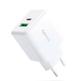 Epico Pro 2.0 Wall Charger PD 38W w. USB-C & USB-A - White