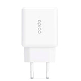 Epico Pro 2.0 Wall Charger PD 38W w. USB-C & USB-A - White