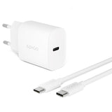 Epico Wall Charger PD 20W w. USB-C to USB-C Kabel - White