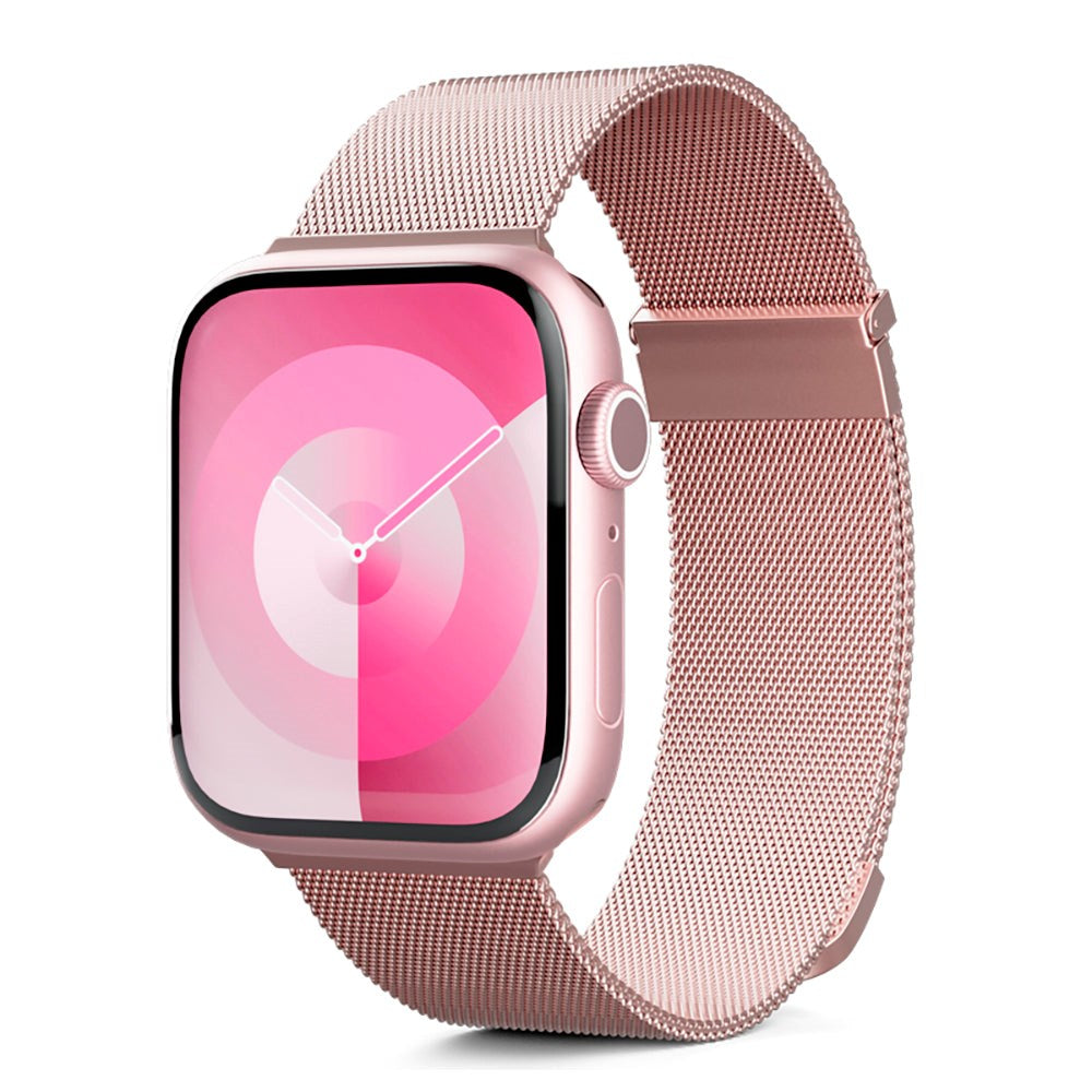 Apple Watch (38/40/SE/41/42mm) Epico Milanese+ (Plus) Stainless Steel Strap - Rose Gold