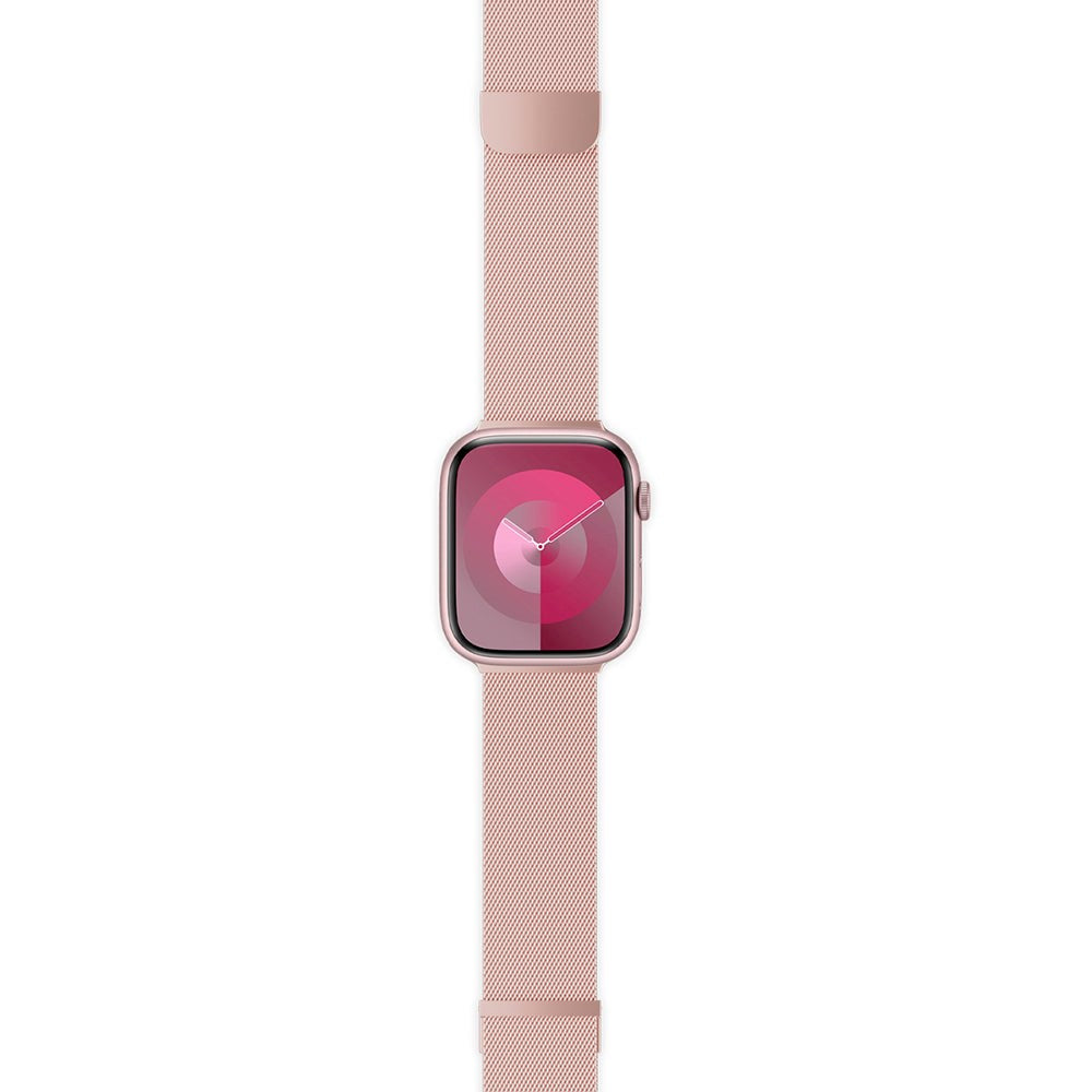 Apple Watch (38/40/SE/41/42mm) Epico Milanese+ (Plus) Stainless Steel Strap - Rose Gold