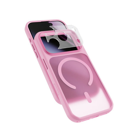 iPhone 18 Pro / 17 Pro Epico HeroMatte Pro Mag+ Case with Camera Protection - MagSafe Compatible - Pink