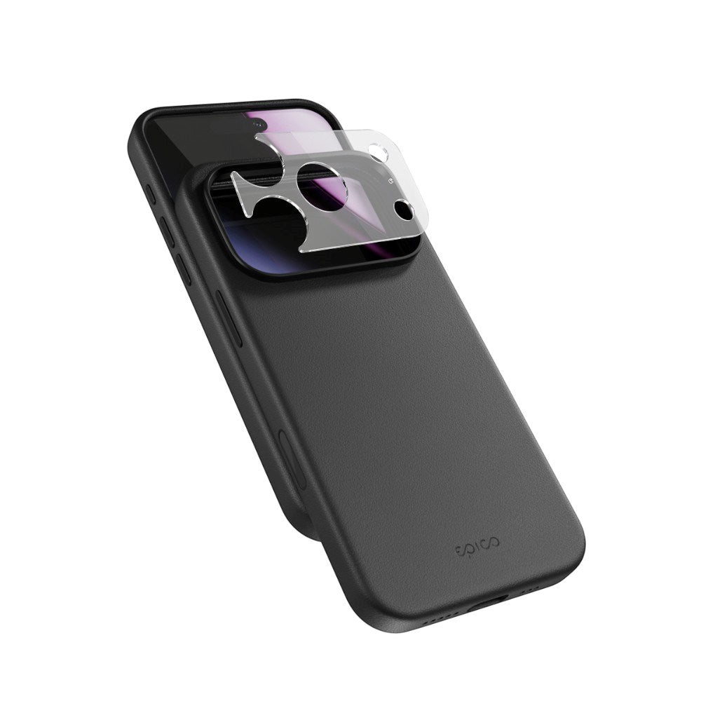 iPhone 18 Pro / 17 Pro Epico Leather Pro Mag+ Case with Camera Protection - MagSafe Compatible - Black