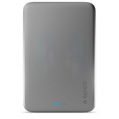 Epico Resolve Mag+ 20W Wireless Magnetic Powerbank 5,000 mAh w. USB-C Cable - MagSafe Compatible - Space Grey