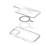 eSTUFF iPhone 16 INFINITE OSLO Hybrid Plastic Case - MagSafe Compatible - Transparent