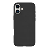 eSTUFF iPhone 16 INFINITE VENICE Leather Covered Plastic Case - MagSafe Compatible - Black