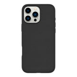 eSTUFF iPhone 16 Pro INFINITE VENICE Leather Covered Plastic Case - MagSafe Compatible - Black