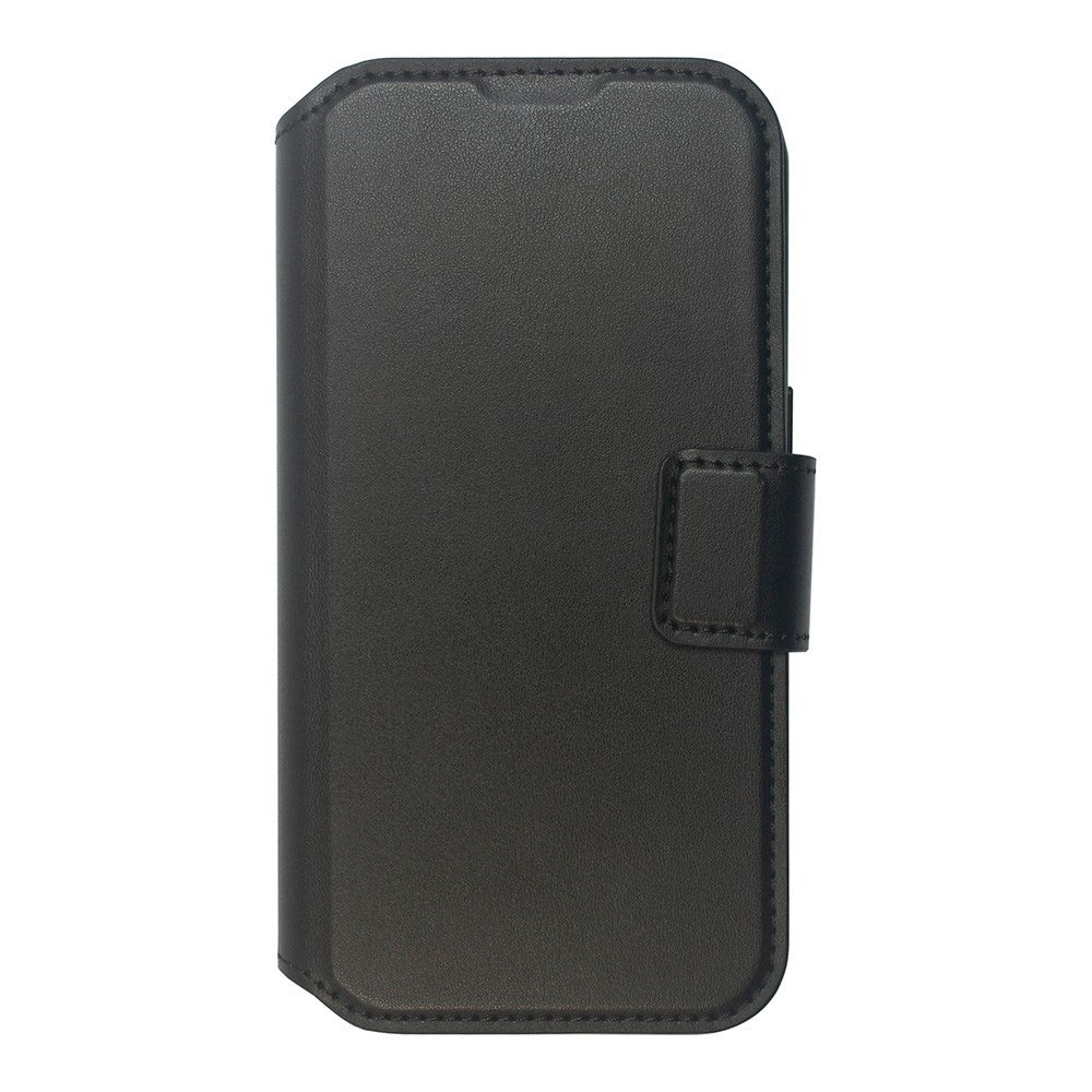 eSTUFF iPhone 16 Pro INFINITE MILAN Leather Case with Card Holder - MagSafe Compatible - Black