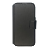 eSTUFF iPhone 16 Pro INFINITE MILAN Leather Case with Card Holder - MagSafe Compatible - Black