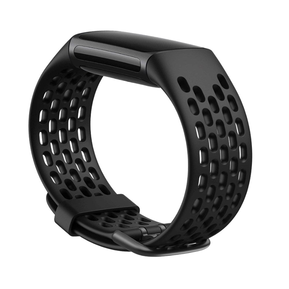 Fitbit Charge 5 PURO SPORT PLUS Silicone Strap - Black