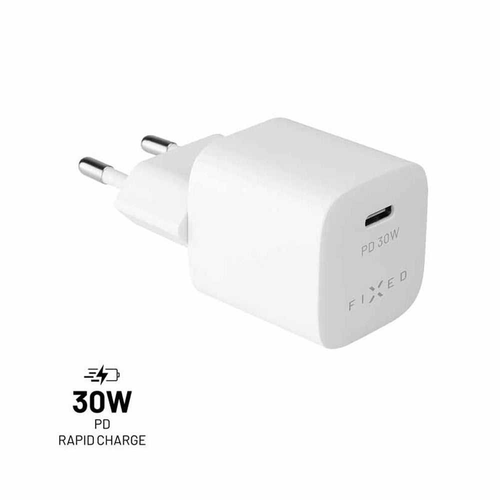 Fixed PD Mini 30W Charger USB-C - White