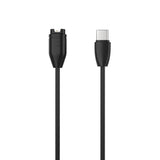 Fixed USB-C Charging Cable for Garmin Smartwatch - Black