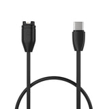 Fixed USB-C Charging Cable for Garmin Smartwatch - Black