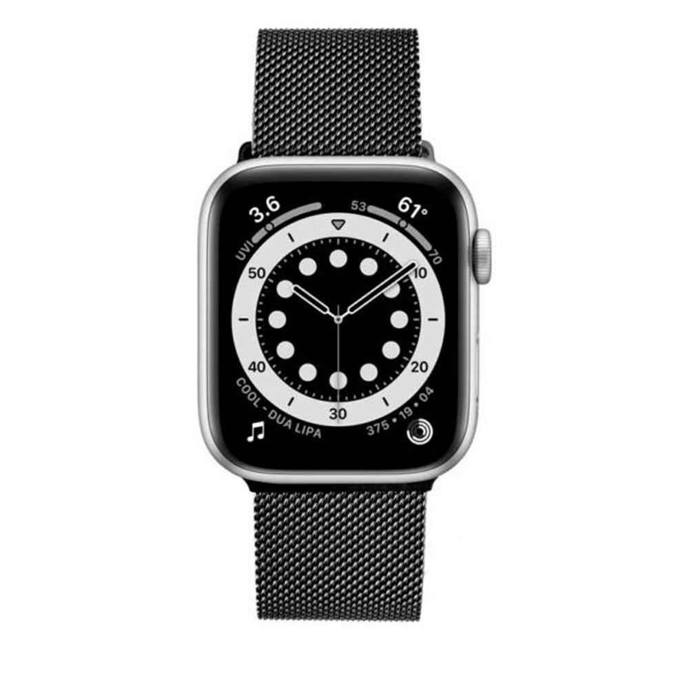 Apple Watch (42/44/SE/45/49mm) Fixed Mesh Strap - Black