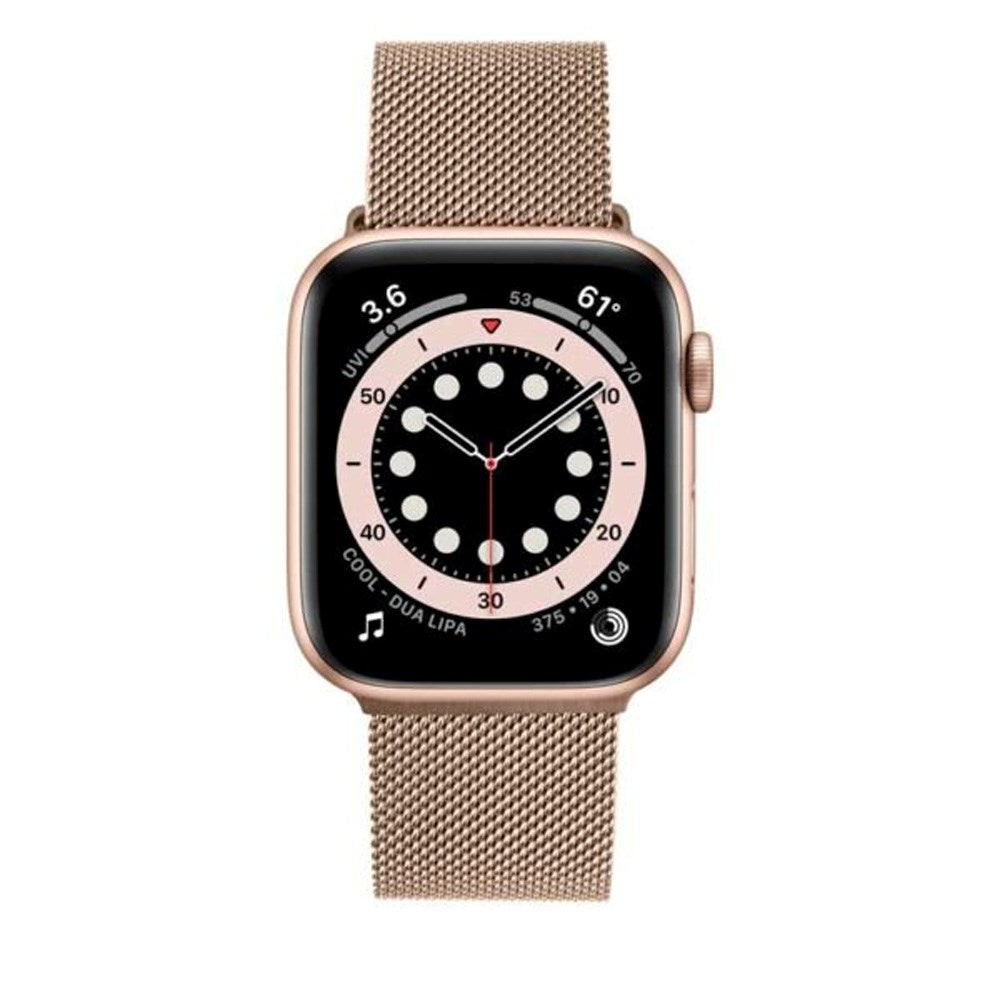 Apple Watch (38/40/SE/41/42mm) Fixed Mesh Strap - Rosegold