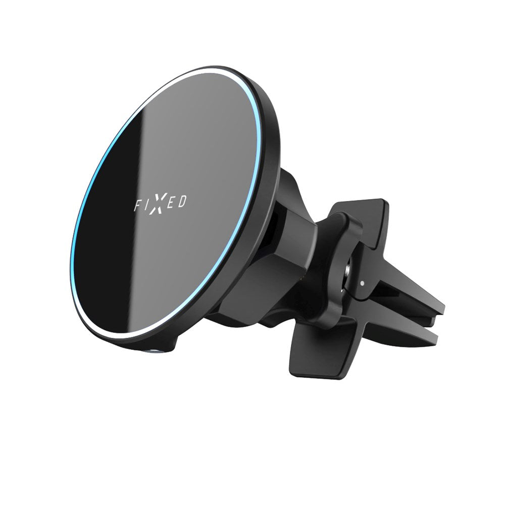 Fixed MagRound Magnetic Mobile Holder 15W Wireless Charger - MagSafe Compatible - Black