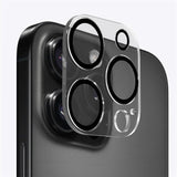 Mobile Origin Tempered Glass Camera Lens Protection iPhone 16 Pro/16 Pro Max - Transparent/Black Edge