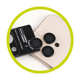 iPhone 17 Pro / 17 Pro Max Mobile Origin Camera Lens Protector with Assembly Tool - Transparent / Black