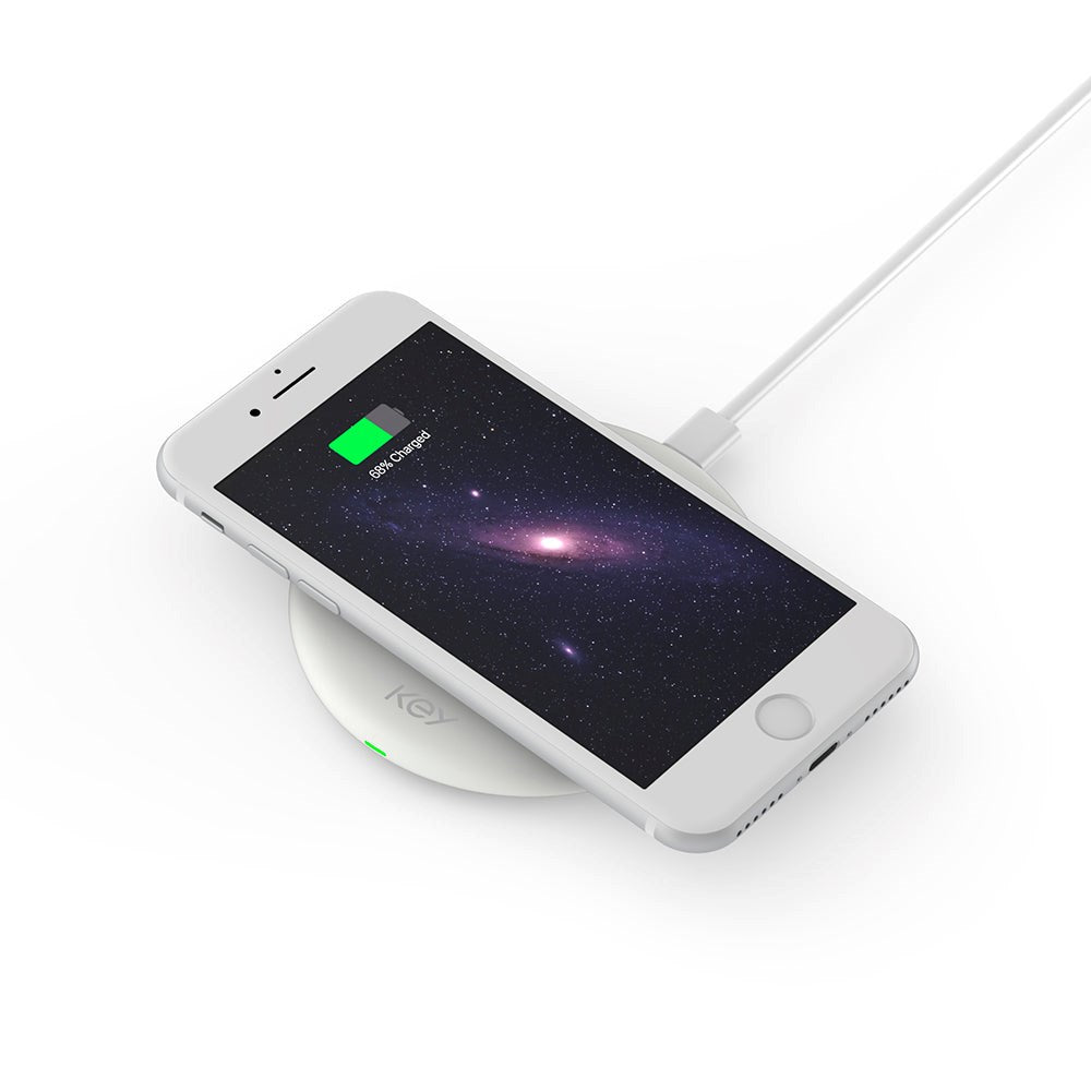 Key 10W Wireless Qi Charger - White