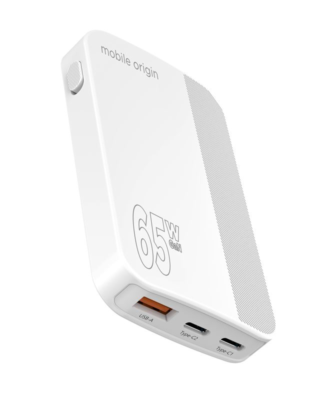 Mobile Origin Slim Charger 2x USB-C 1x USB-A - White